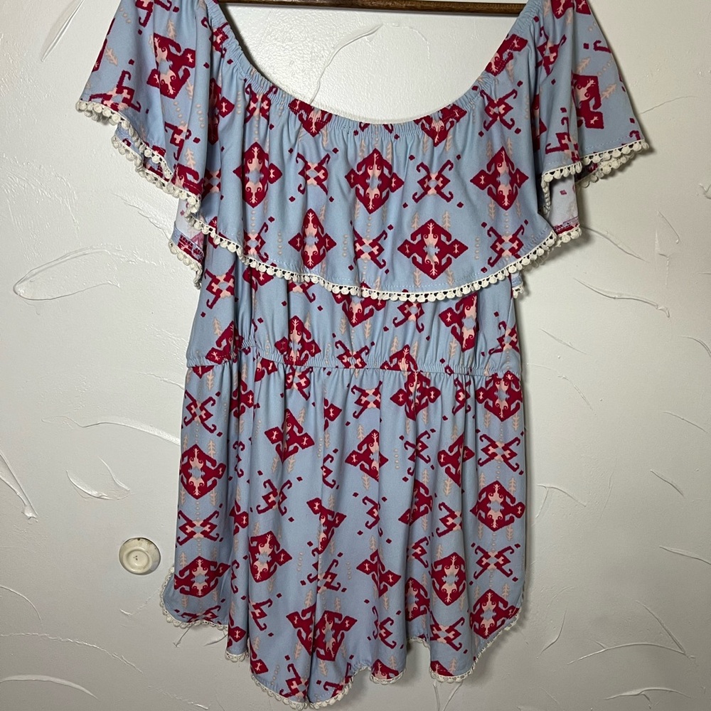 JUSTIFY Off The Shoulder Romper SZ XL - Picture 4 of 9